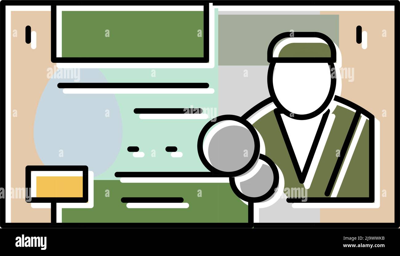 dinaro giordano jod icona a colori illustrazione vettoriale Illustrazione Vettoriale