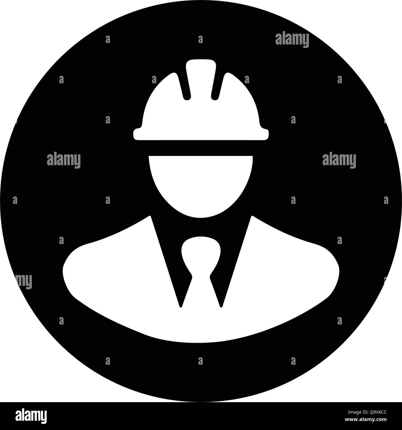 Architect, builder, avatar icon - ben organizzato e modificabile Vector design utilizzando a fini commerciali, stampa, web o qualsiasi tipo di design proje Illustrazione Vettoriale