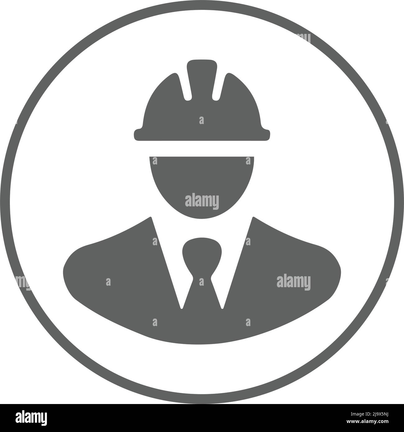 Architect, builder, avatar icon - ben organizzato e modificabile Vector design utilizzando a fini commerciali, stampa, web o qualsiasi tipo di design proje Illustrazione Vettoriale