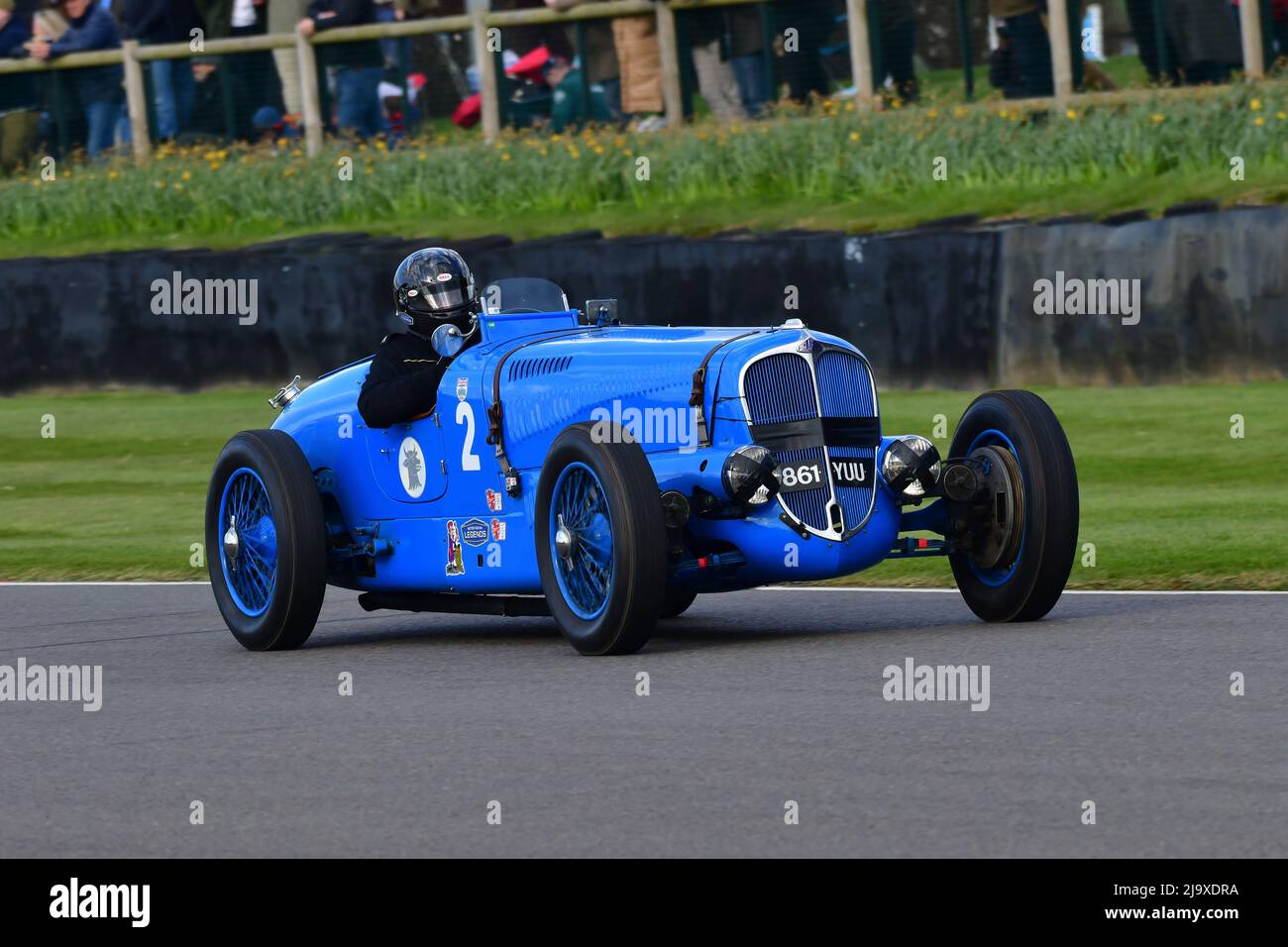 Ross Keeling, Delahaye 135, Trofeo Varzi, un evento di venticinque minuti a pilota singolo per vetture da corsa storiche che avrebbero corso da 1928 a 1935 co Foto Stock