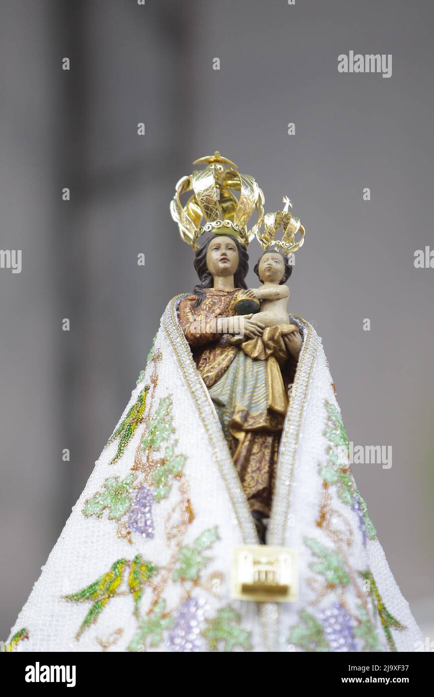 “Imagem Peregrina” di nostra Signora di Nazareth a Círio de Nazaré, che accade ogni ottobre a Belém, Pará, Amazzonia, Brasile. Ottobre, 2010. Foto Stock
