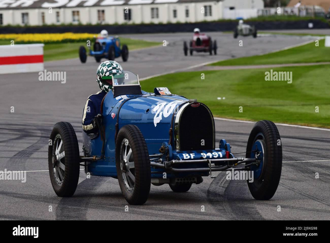 Mike Wrigley, Bugatti Type 35B, Trofeo Varzi, un evento di venticinque minuti a pilota singolo per vetture da corsa storiche che avrebbe corso dal 1928 al 193 Foto Stock