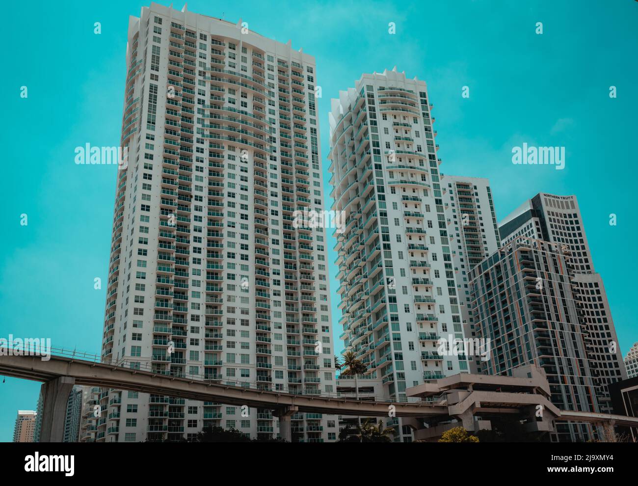 edifici appartamenti a miami usa florida Foto Stock