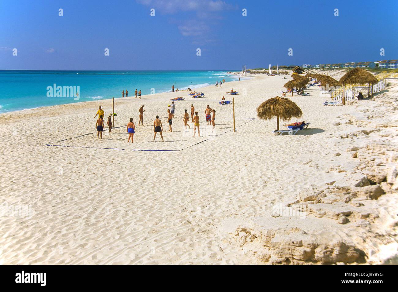 Beachlife a Cayo Largo, Cuba, Caraibi Foto Stock