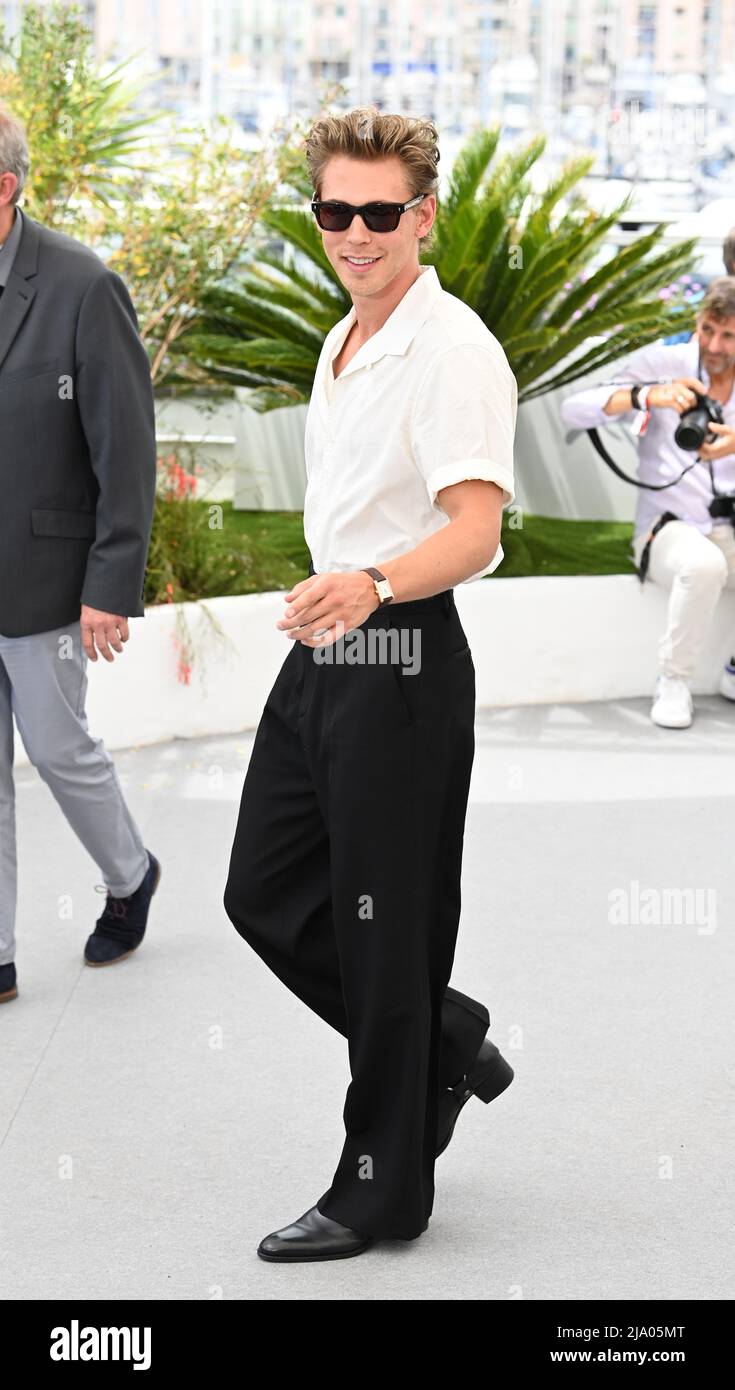 Austin Butler partecipa alla fotocellula Elvis durante il Festival del Cinema di Cannes 75th a Cannes, Francia. Data immagine: Giovedì 26 maggio 2022. Foto Stock