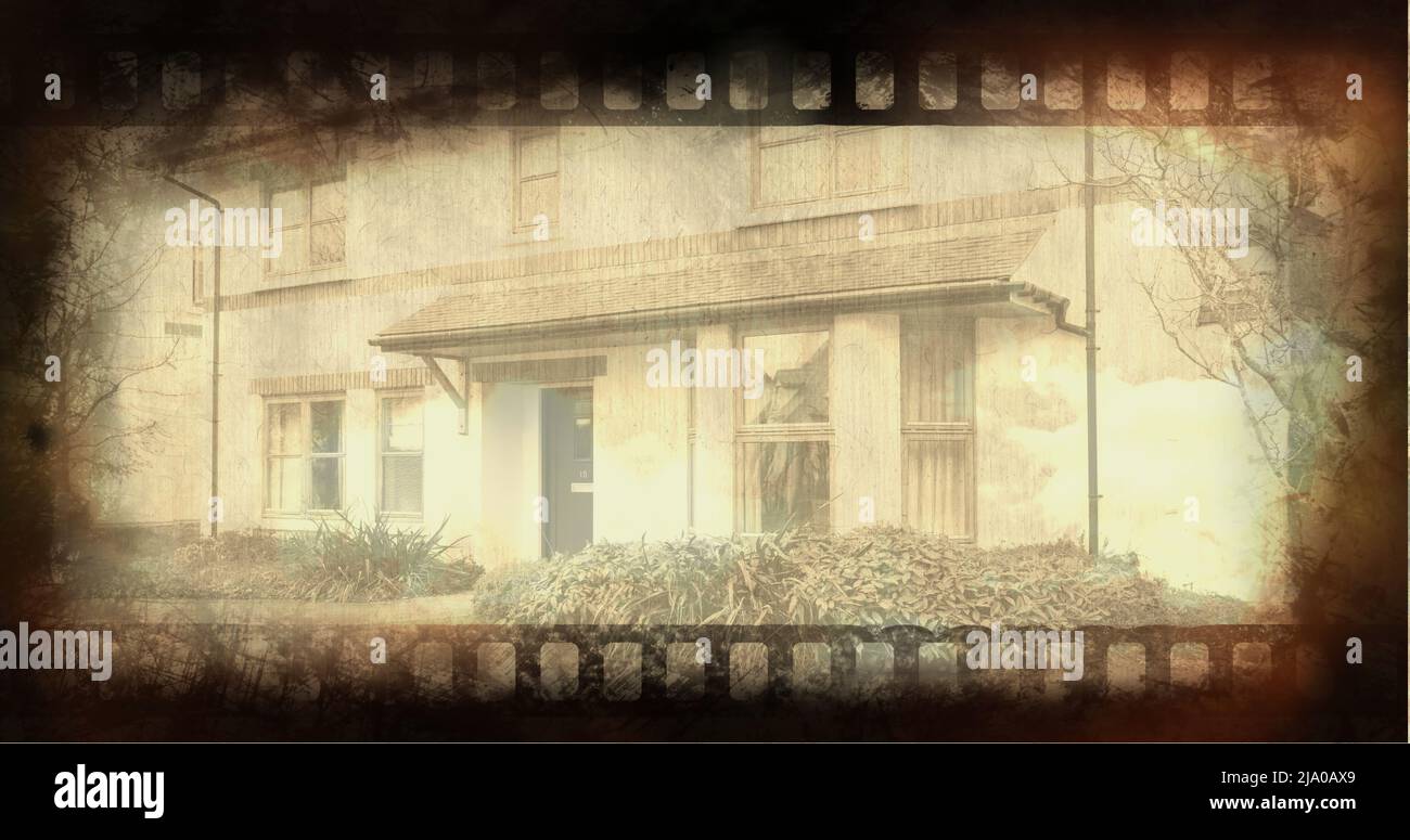 Vecchia immagine del nastro del filmato Foto Stock