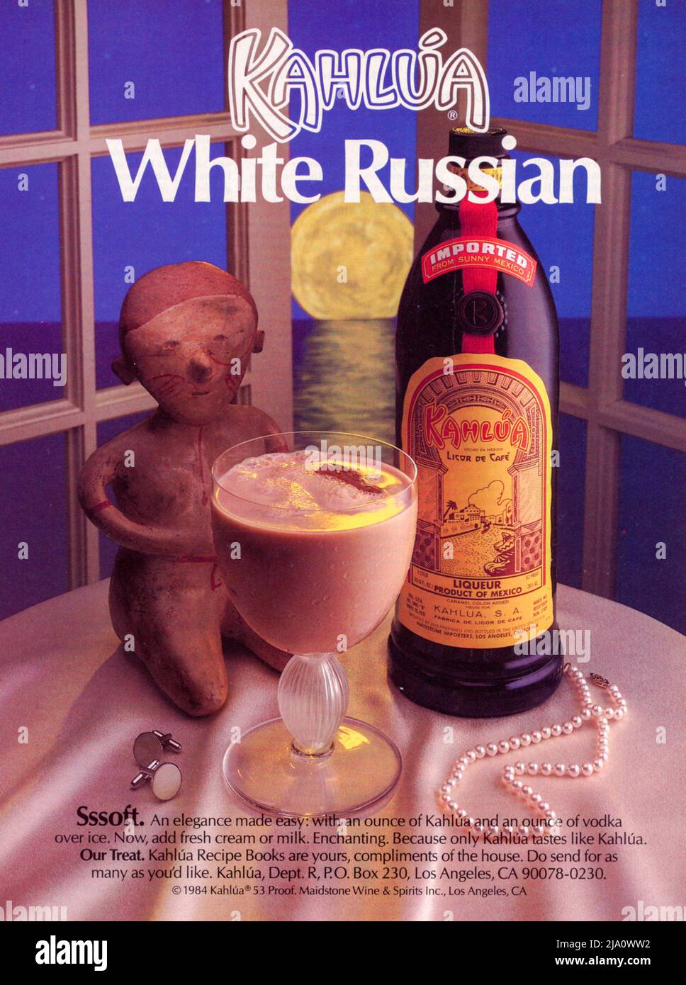 Annuncio della rivista 'Playboy' Vintage di maggio 1986, USA Foto Stock