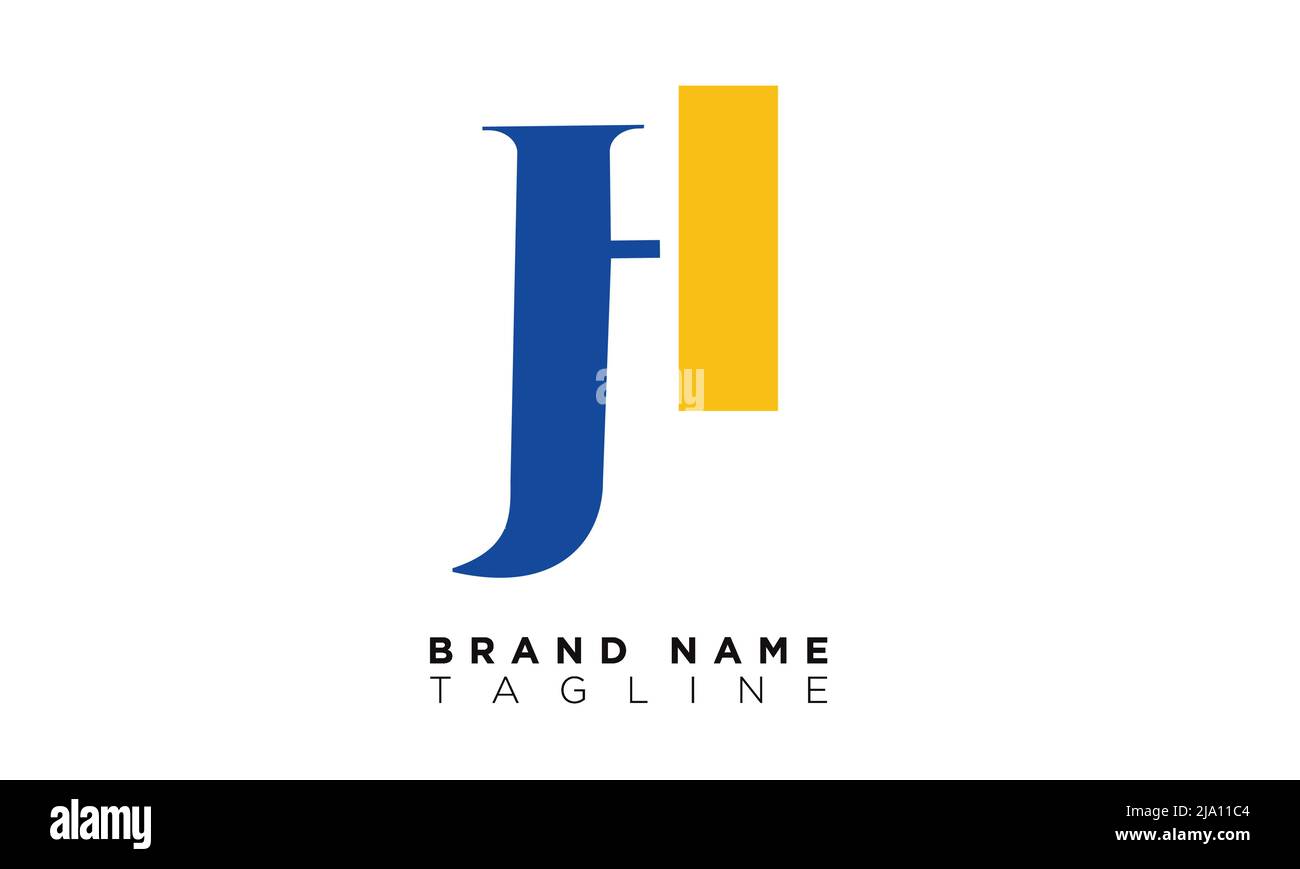 JH lettere alfabetiche iniziali logo monogramma Illustrazione Vettoriale