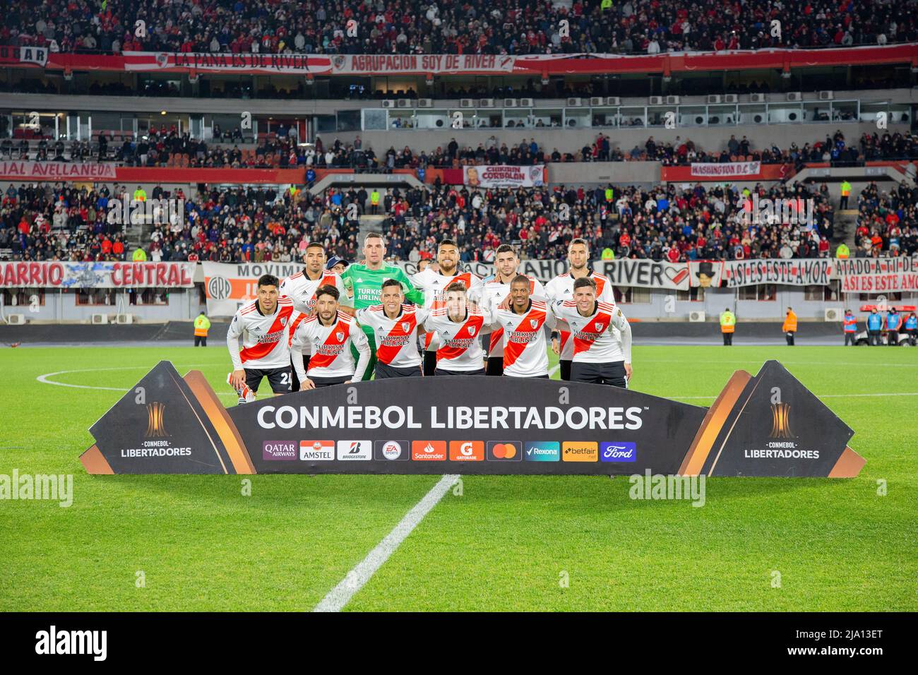 Franco Armani portiere del River Plate Team Argentina gioca contro Alianza de Lima, per la Libertadores Cup. Foto Stock