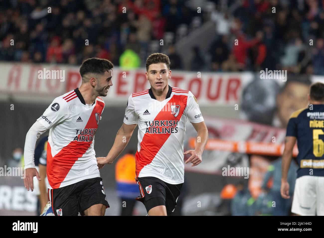 Julian Alvarez sulla squadra di River Plate Foto Stock
