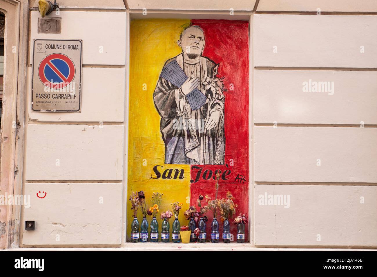 Roma, Italia. 26th maggio 2022. Murale dedicato a JosÃ¨ Mourinho nel quartiere Monti di Roma (Credit Image: © Matteo Nardone/Pacific Press via ZUMA Press Wire) Foto Stock