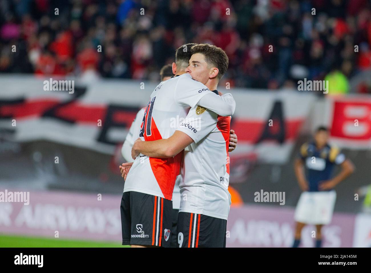 Julian Alvarez sulla squadra di River Plate Foto Stock