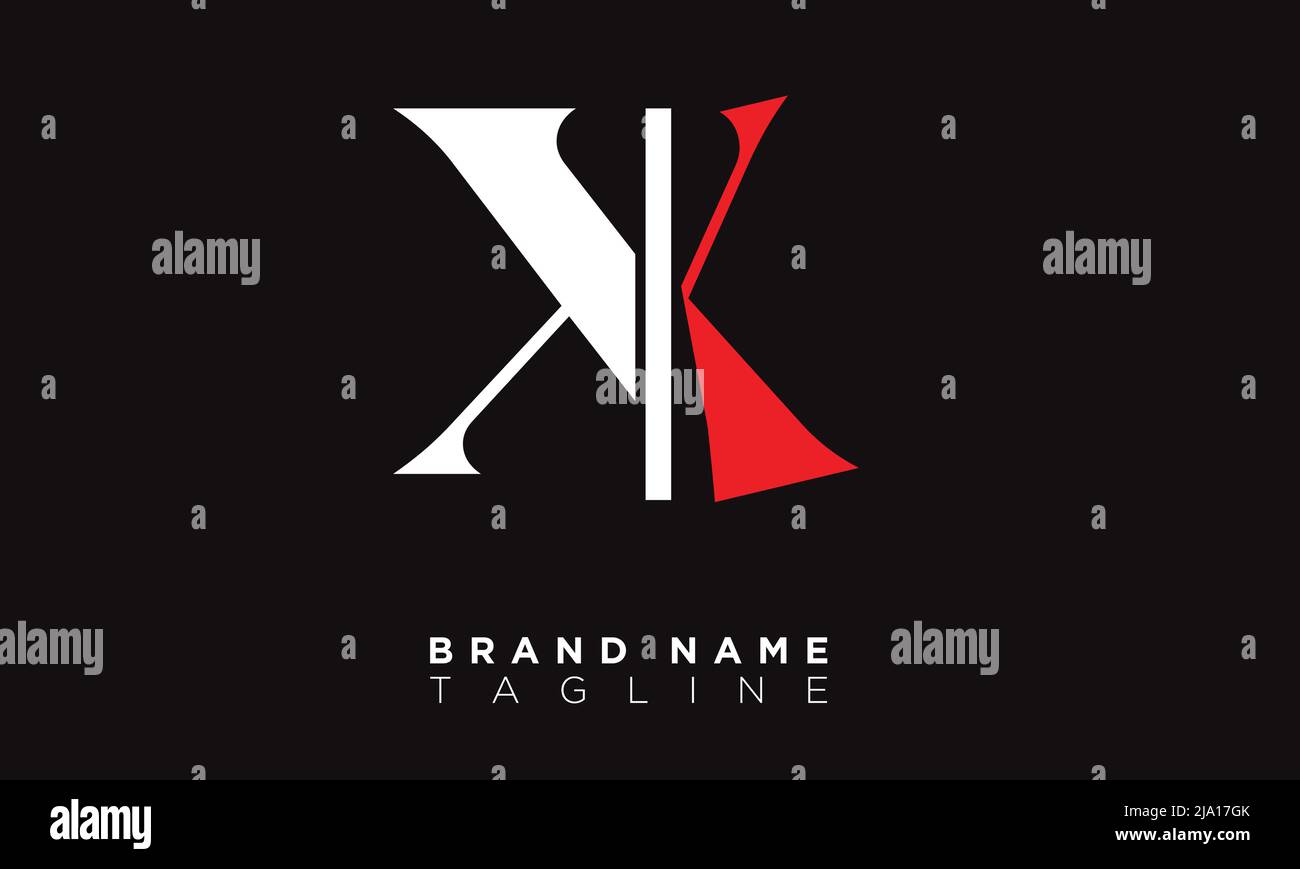 XK lettere alfabetiche iniziali logo monogramma Illustrazione Vettoriale