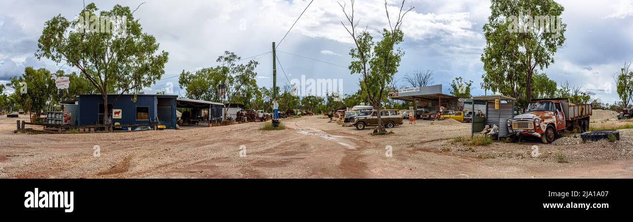 Il SheepYard Inn si trova nei campi d'Opale di Grawin del nuovo Galles del Sud Foto Stock