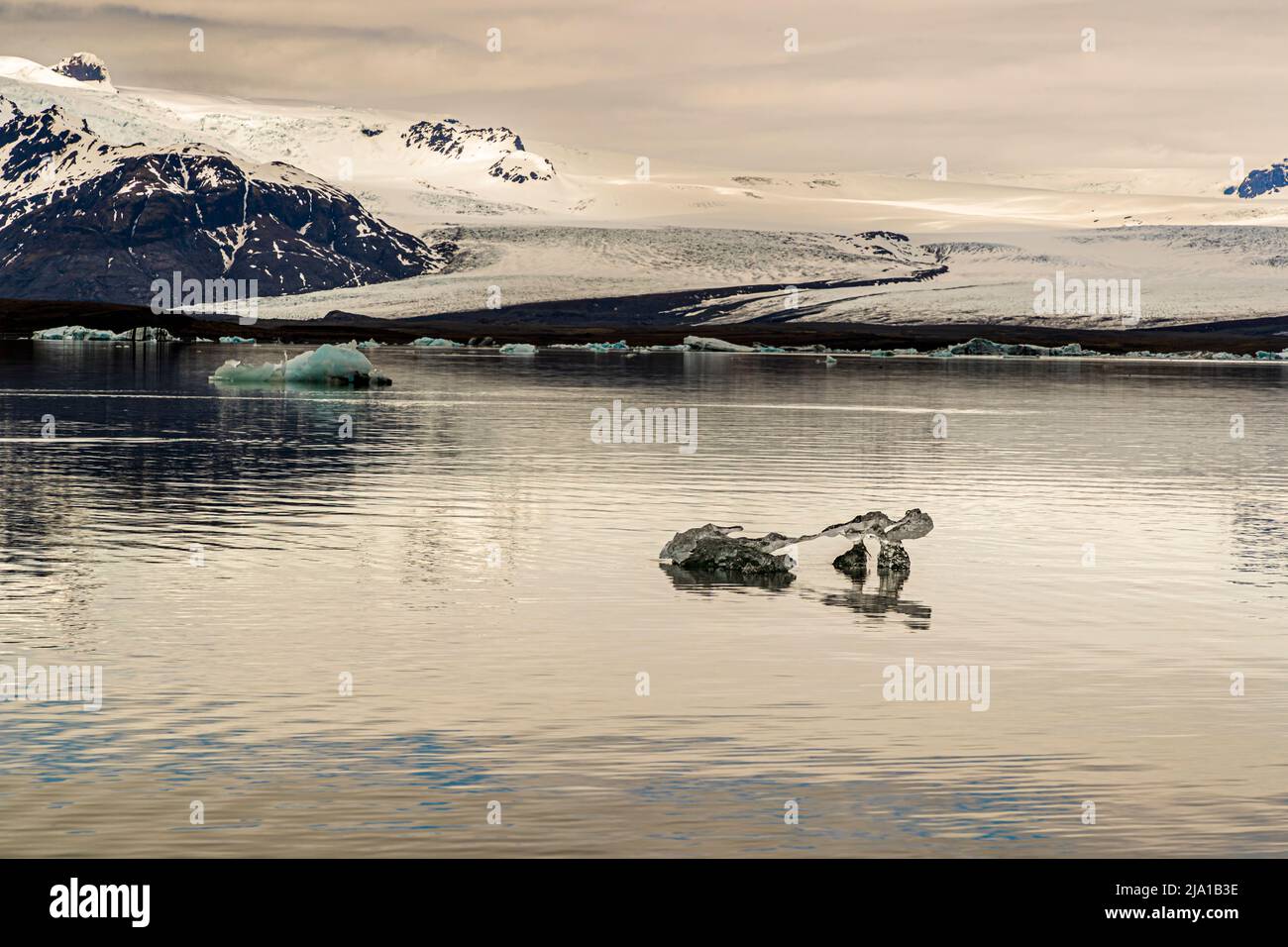 Laguna di Jökulsarlón, Islanda Foto Stock