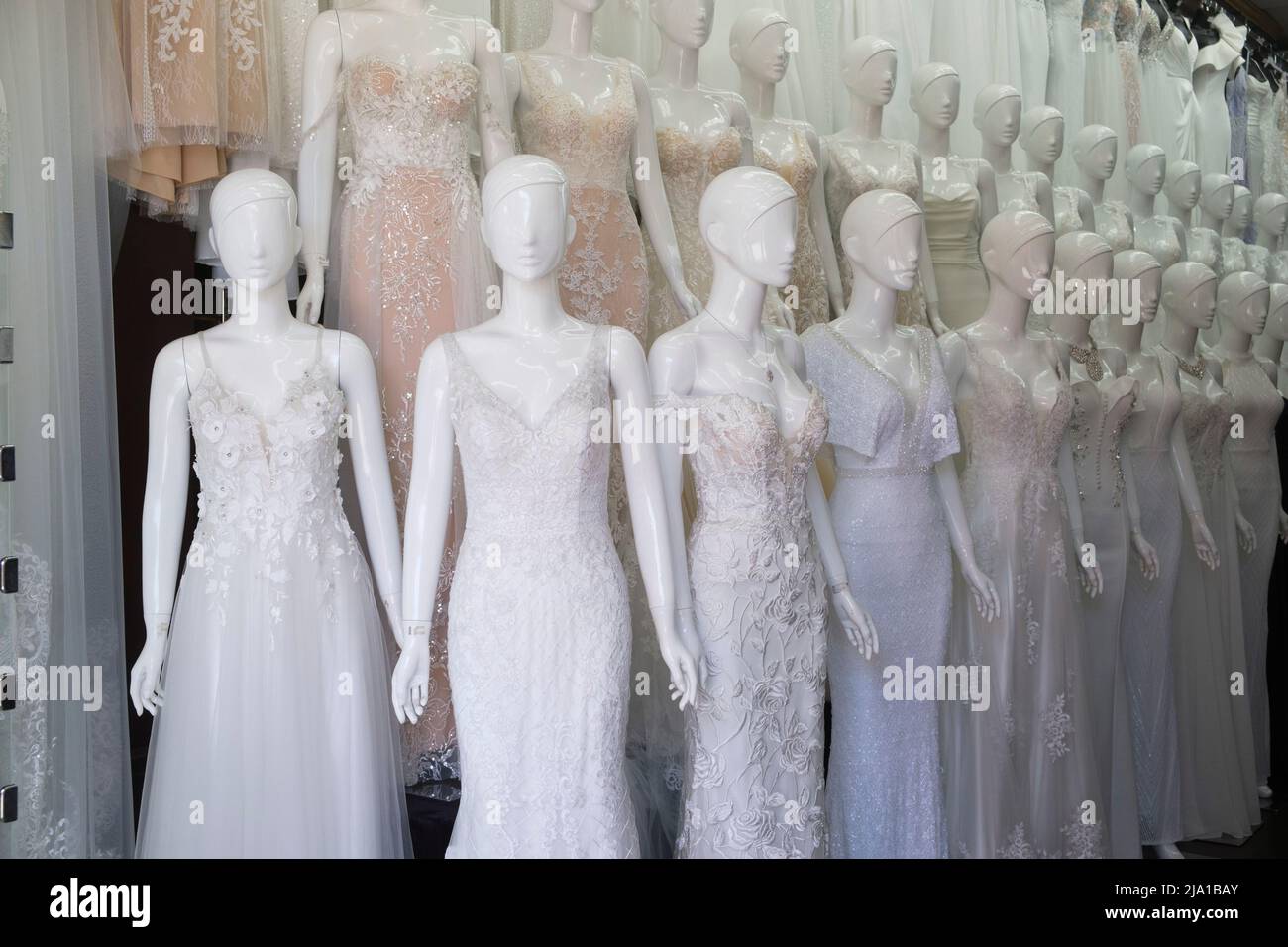 Zona abbigliamento. Centro di Los Angeles, Los Angeles, California, Stati Uniti d'America. Foto Stock