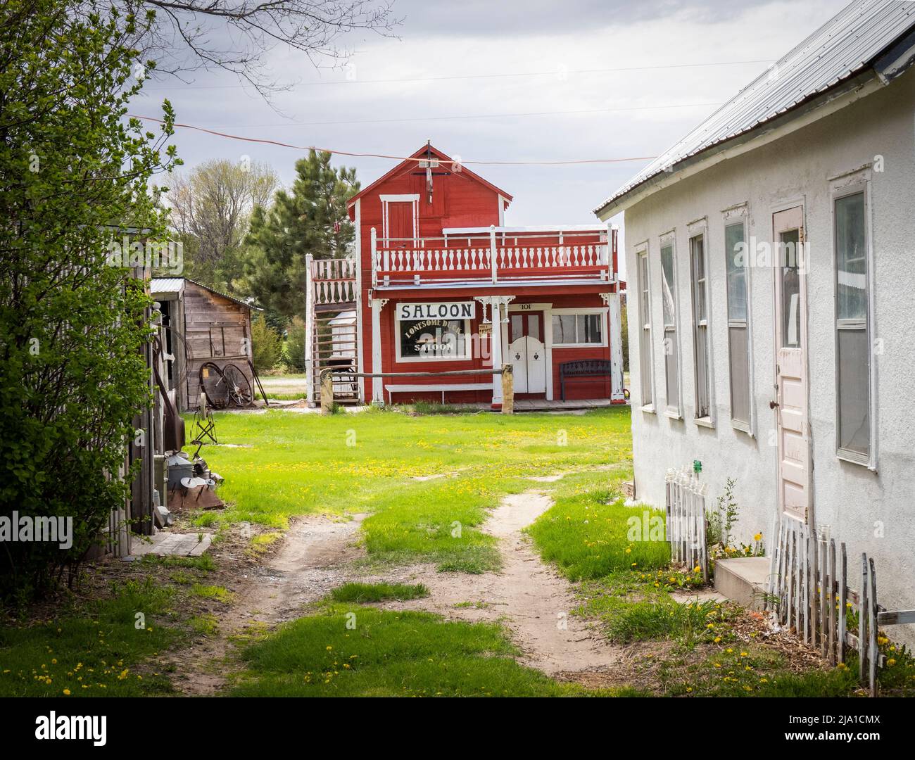 Città di frontiera di Dobby; in Alliance Nebraska USA Foto Stock