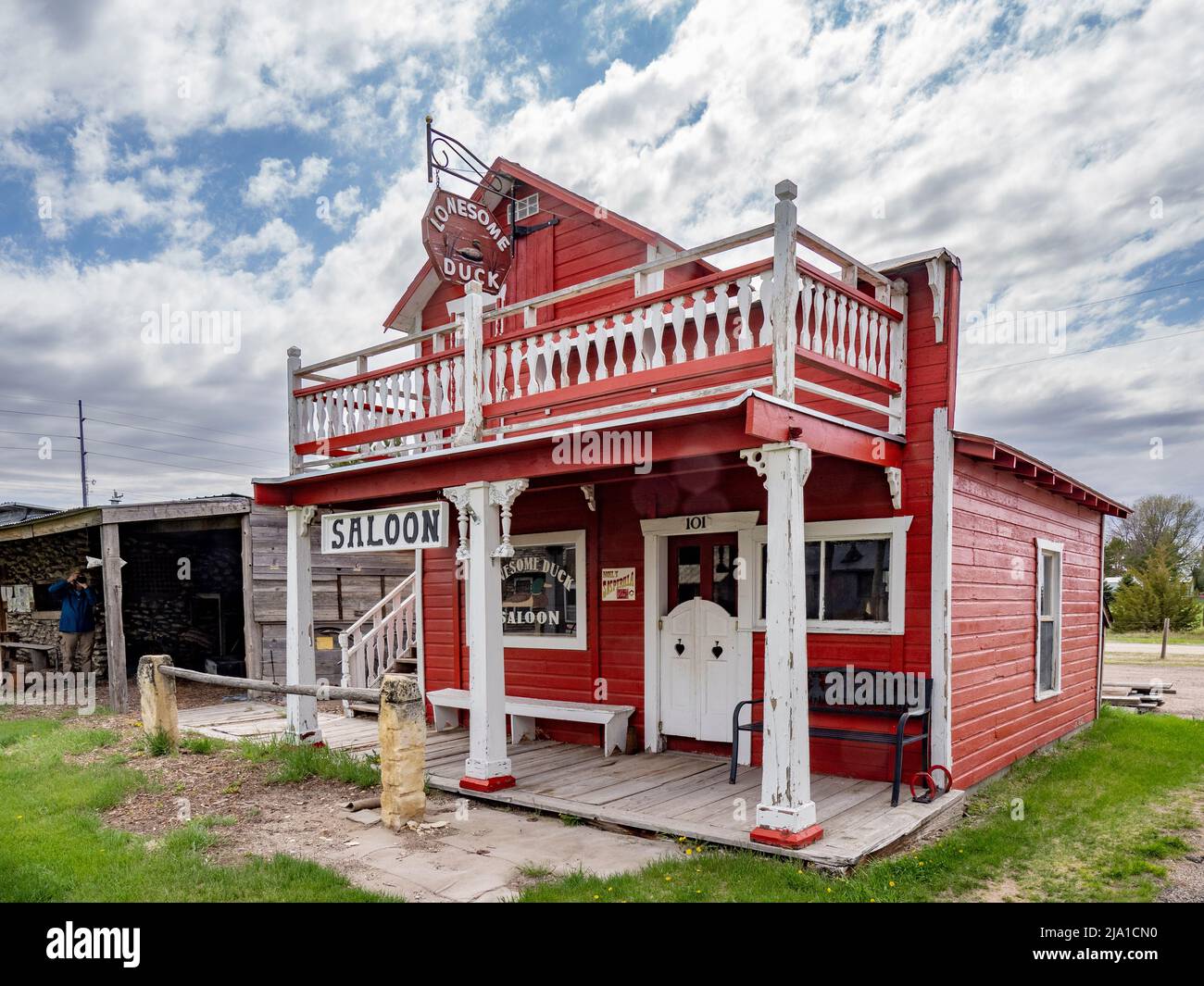 Città di frontiera di Dobby; in Alliance Nebraska USA Foto Stock