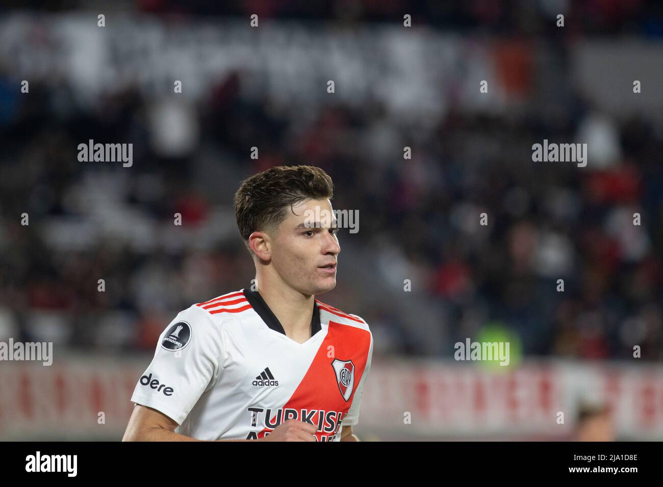 Julian Alvarez sulla squadra di River Plate Foto Stock