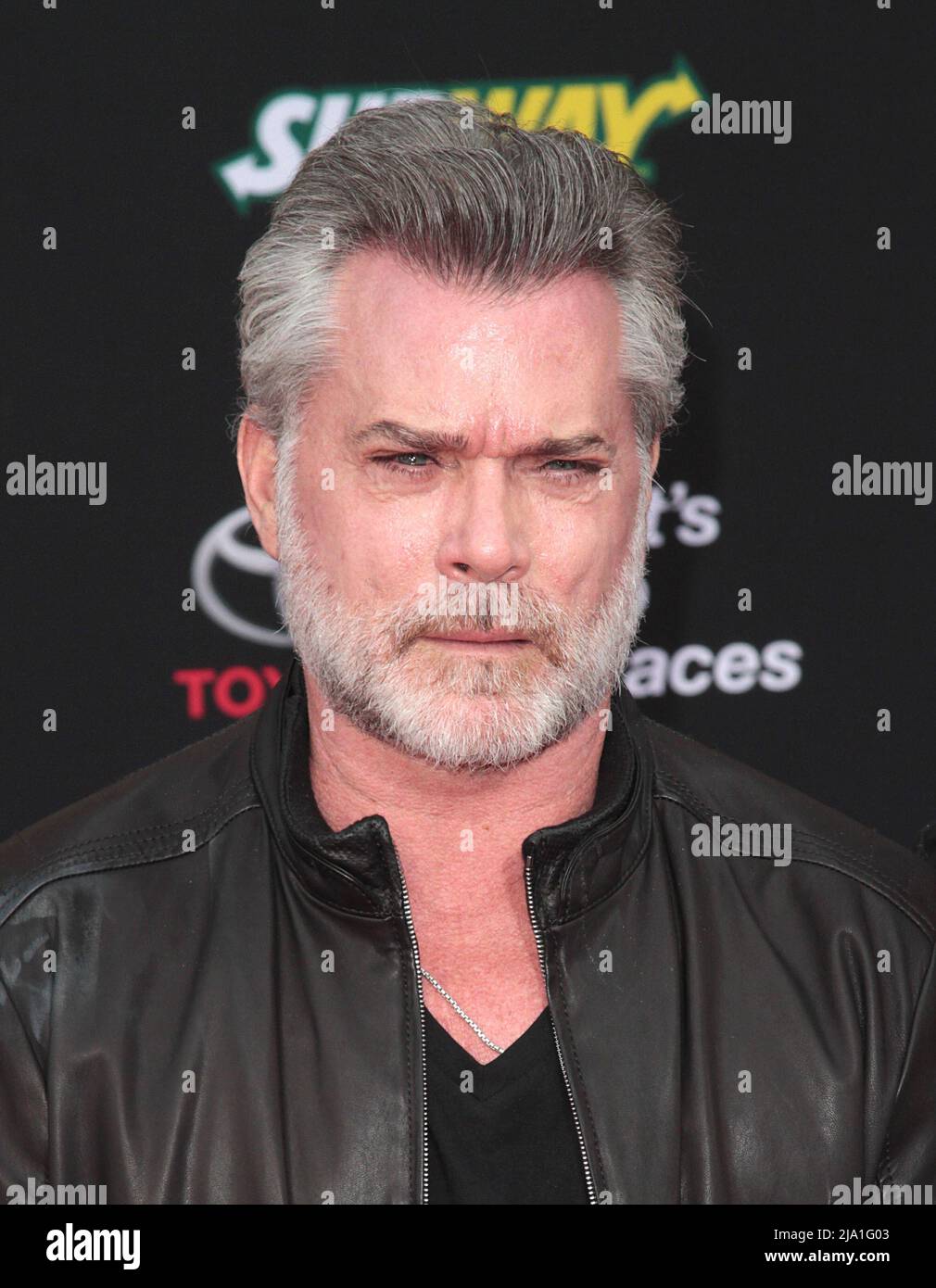 Los Angeles, Stati Uniti. 11th Mar 2014. Ray Liotta partecipa alla prima mondiale dei 'Muppets Most Wanted' al Teatro El Capitan di Los Angeles, CA, il 11th marzo 2014. (Foto di Adam Orchon/Sipa USA) Credit: Sipa USA/Alamy Live News Foto Stock