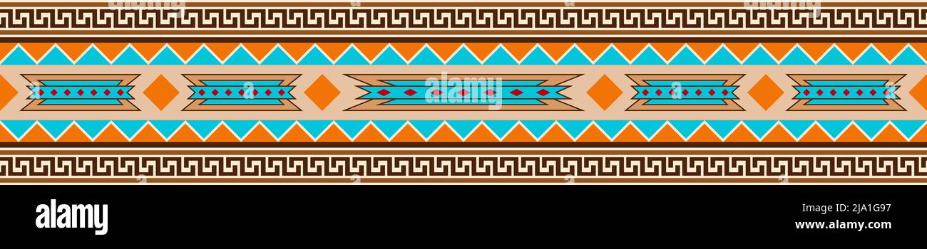 Disegno a sudovest con ripetizione senza giunture - Illustrazione vettoriale Illustrazione Vettoriale