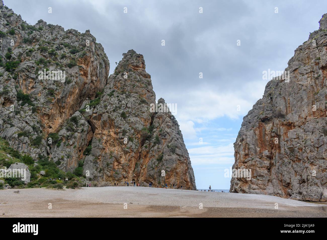 Torrent de Pareis a SA Calobra Mallorca, Spagna Foto Stock
