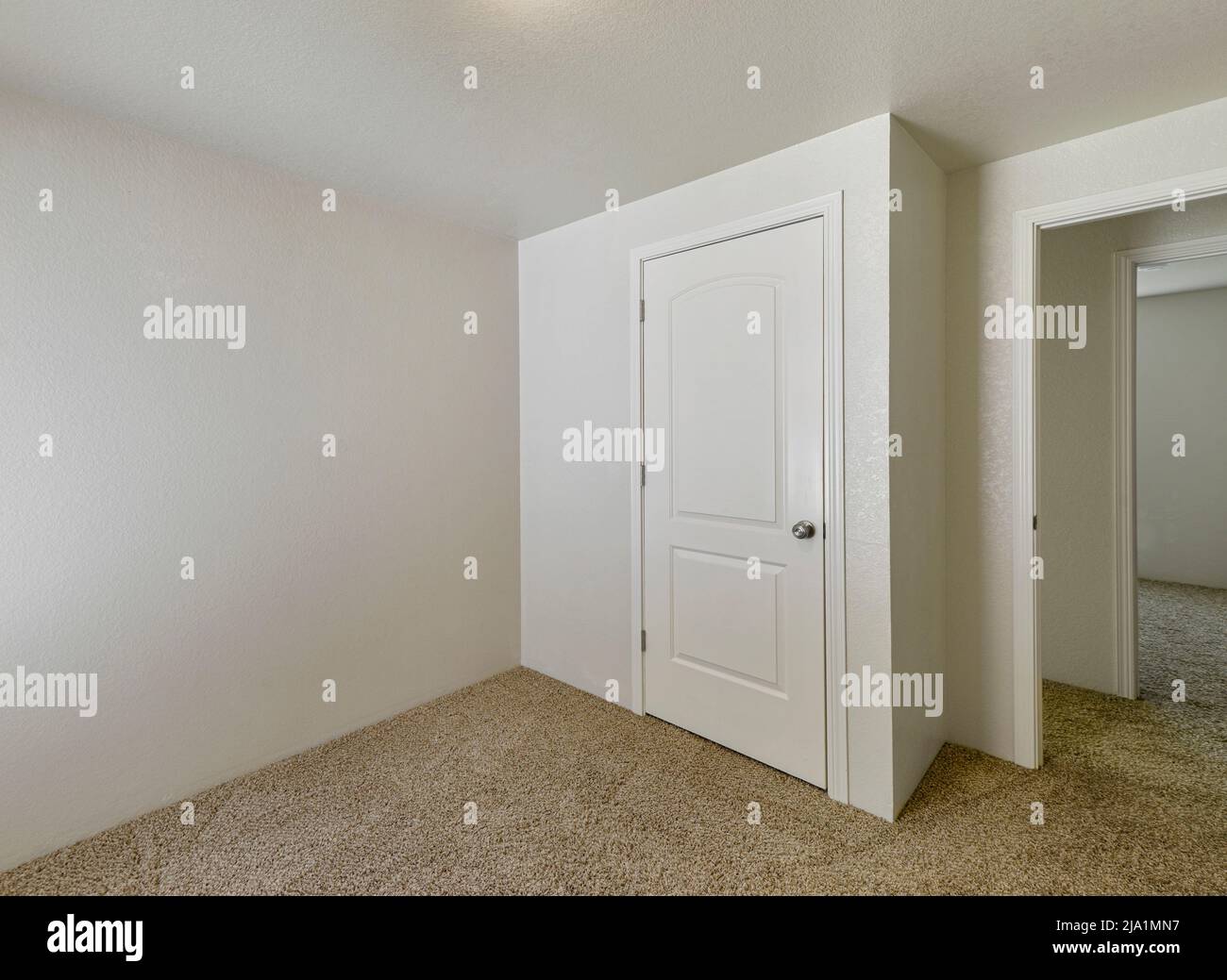 Moderno residenziale vuoto camera da letto interno Foto Stock