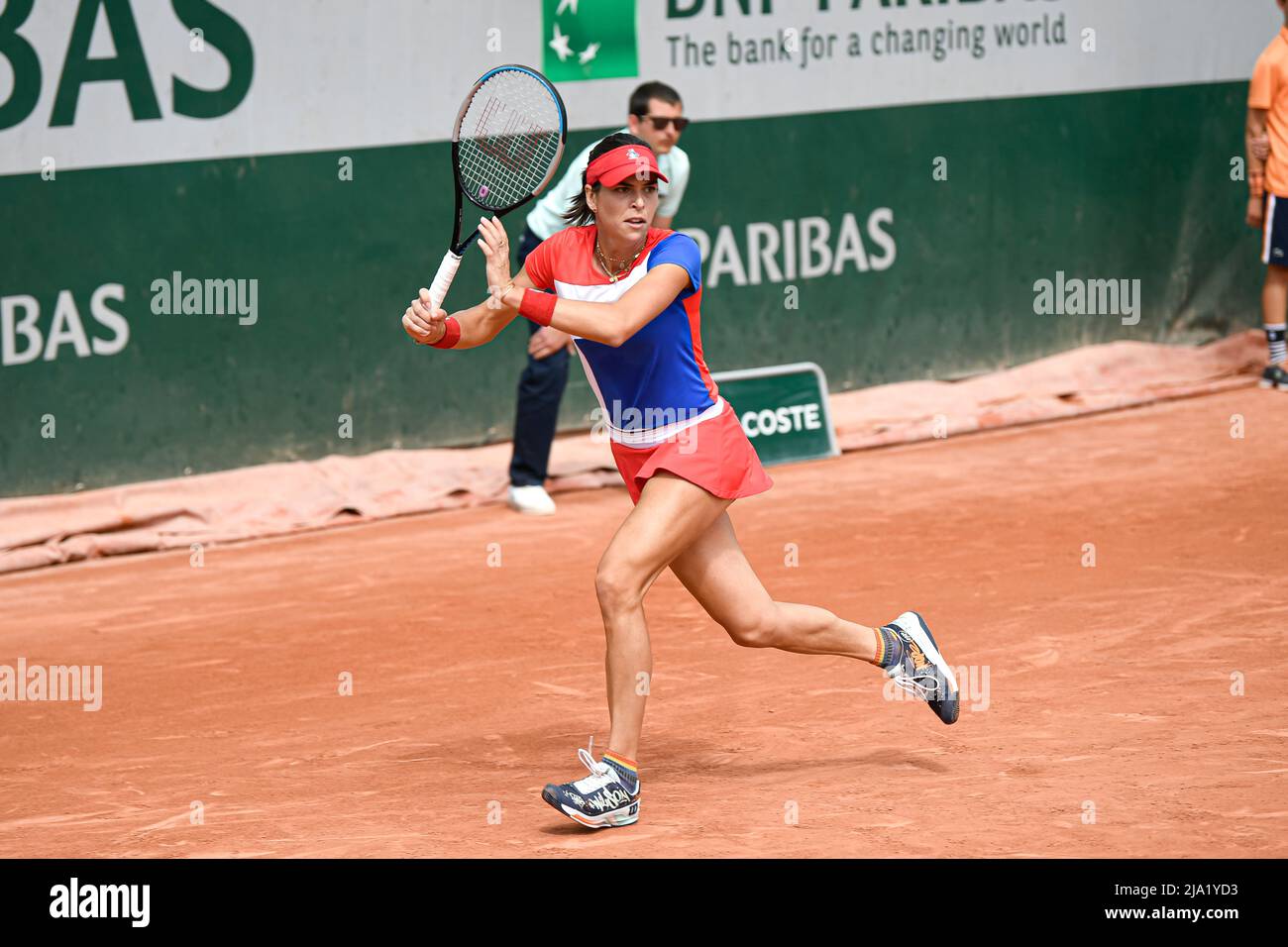 Ajla Tomljanovic of Australia durante l'Open Francese (Roland-Garros) 2022, torneo di tennis Grand Slam il 25 maggio 2022 allo stadio Roland-Garros di Parigi, Francia - Foto Victor Joly / DPPI Foto Stock