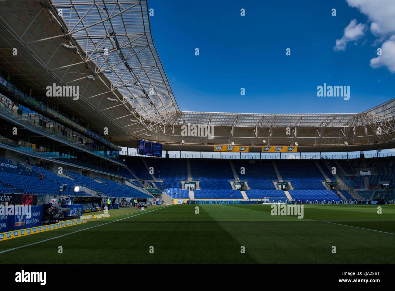 Panoramica PreZero Arena, Sinsheim, Baden-Wuerttemberg, Germania Foto Stock