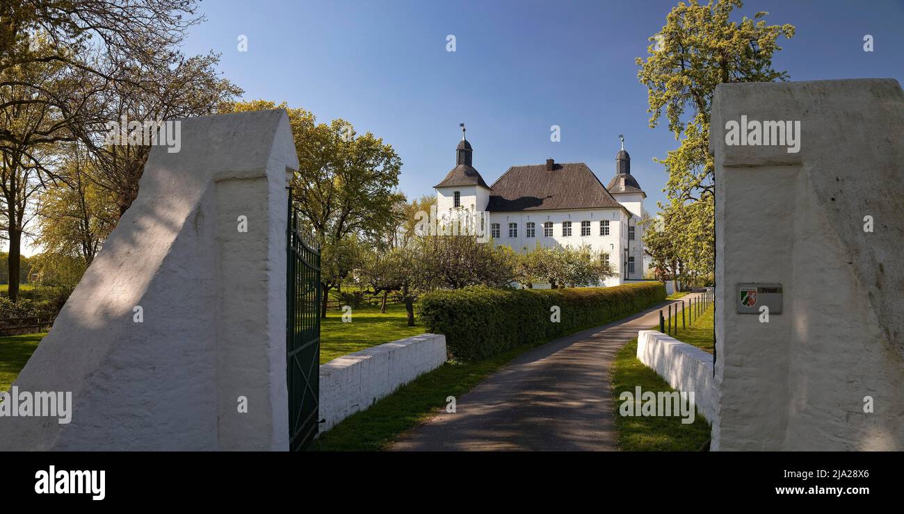 Haus Neersdonk, ex residenza aristocratica a castello, distretto di Vorst, Toenisvorst, basso Reno, Renania settentrionale-Vestfalia, Germania Foto Stock