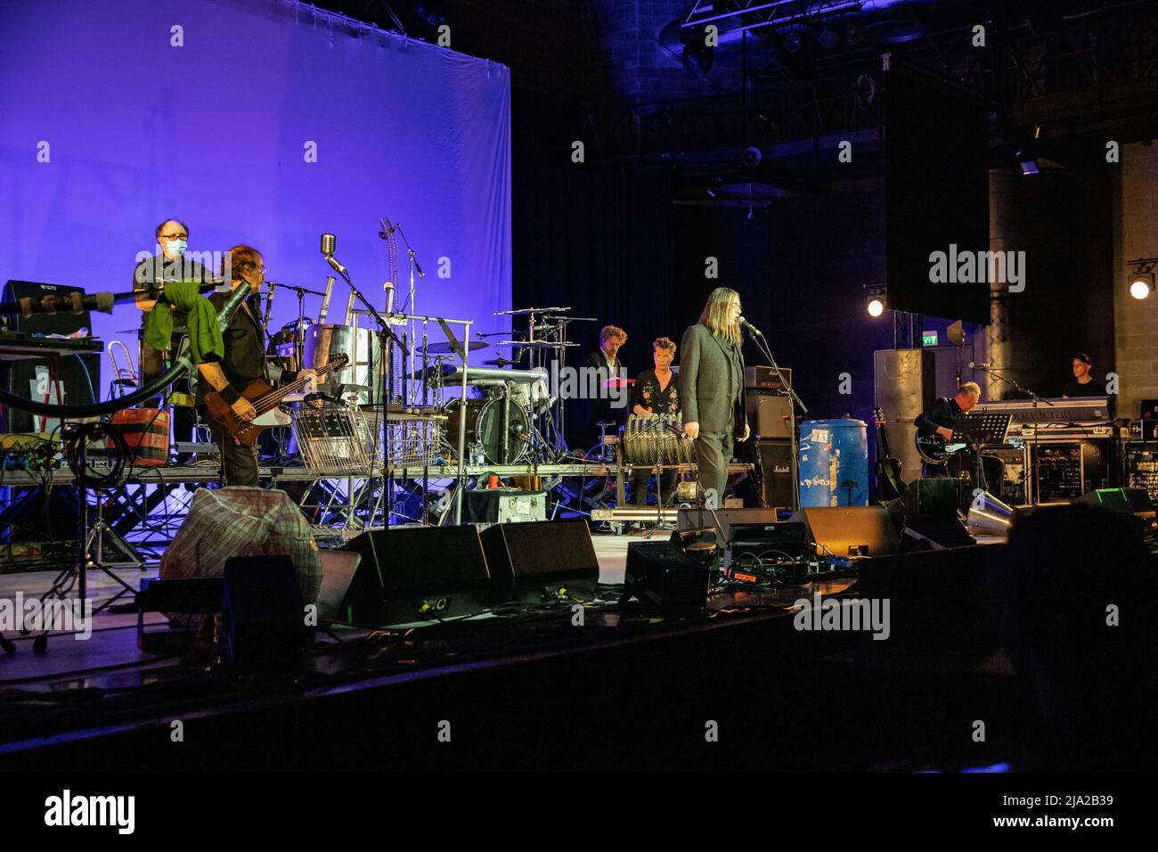 Milano Italia. 26 maggio 2022. Il gruppo musicale sperimentale tedesco EINSTURZENDE NEUBAUTEN si esibisce dal vivo ad Alcatraz per presentare il loro ultimo album "Alles in allem". Foto Stock