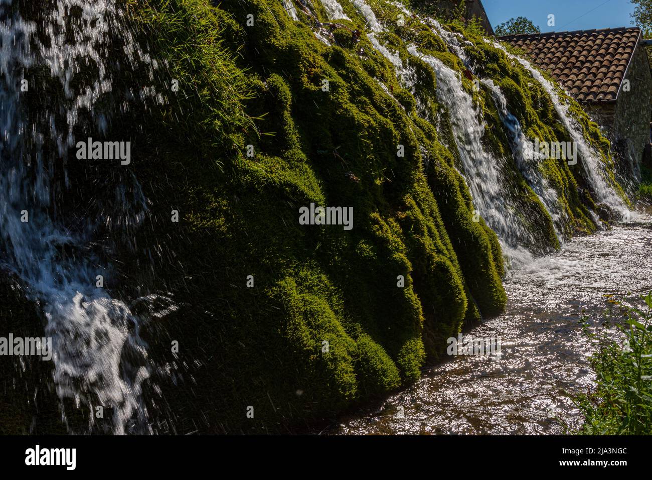 Parco fluviale di Santa Maria del Molise, Isernia. Scorcio dell'estate Foto Stock