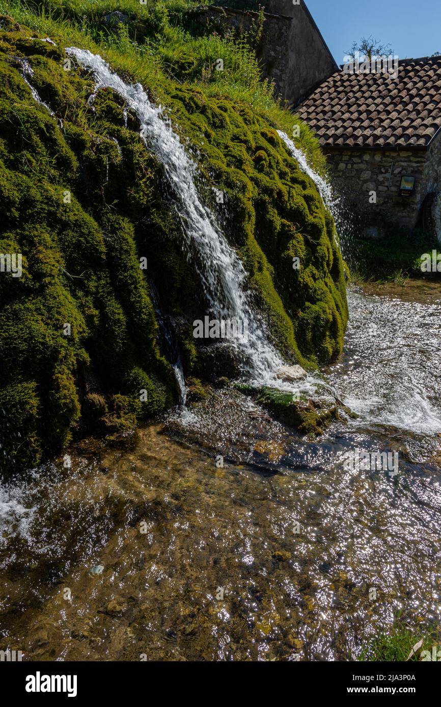 Parco fluviale di Santa Maria del Molise, Isernia. Scorcio dell'estate Foto Stock