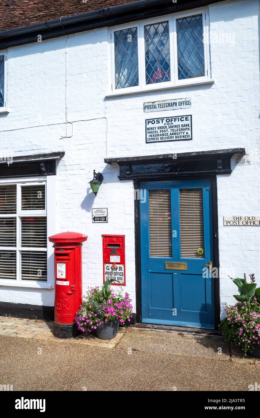 Vecchio ufficio postale Woolpit Suffolk Inghilterra Foto Stock