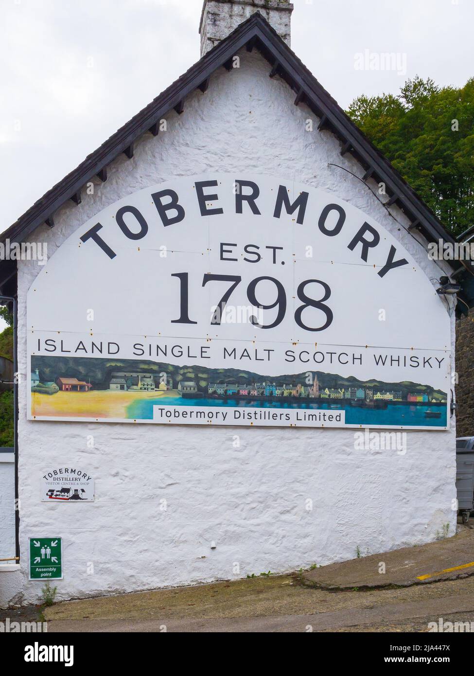 Tobermory Distillery, Isle of Mull, Scotland Regno Unito Foto Stock