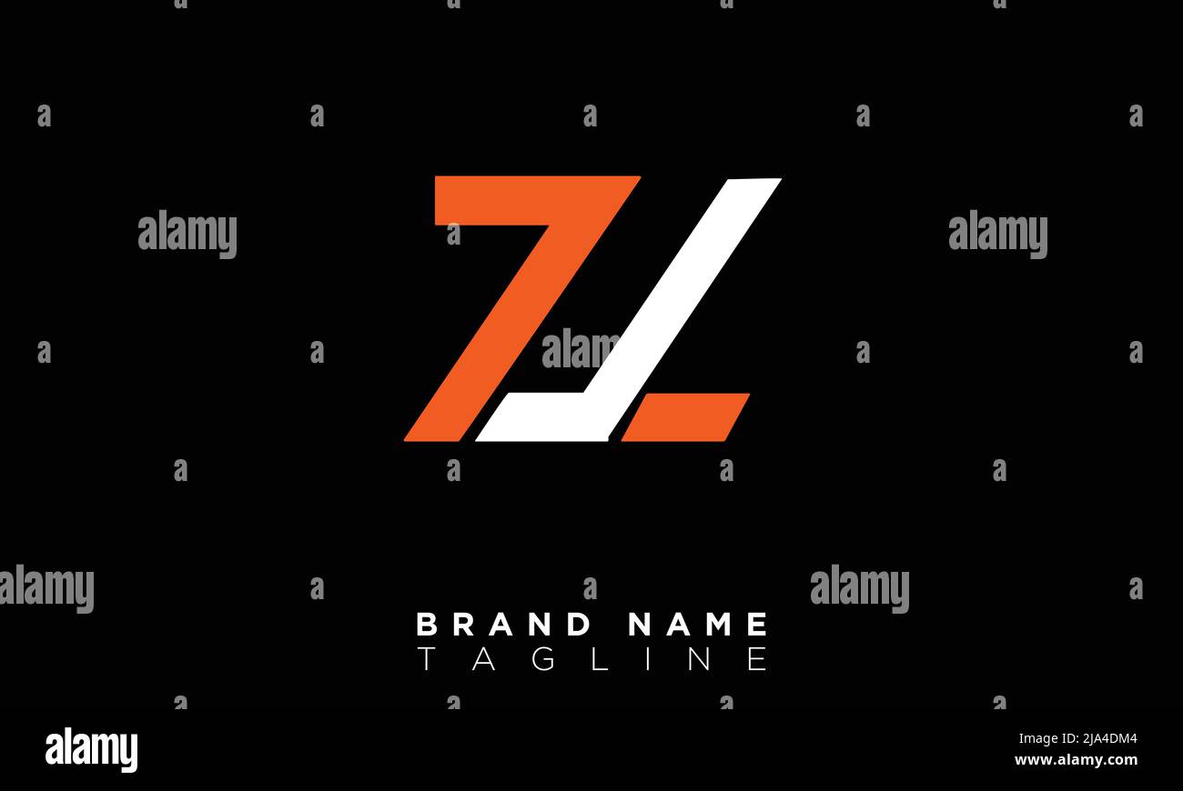 Lettere alfabetiche iniziali logo monogramma ZL, LZ, Z e L. Illustrazione Vettoriale
