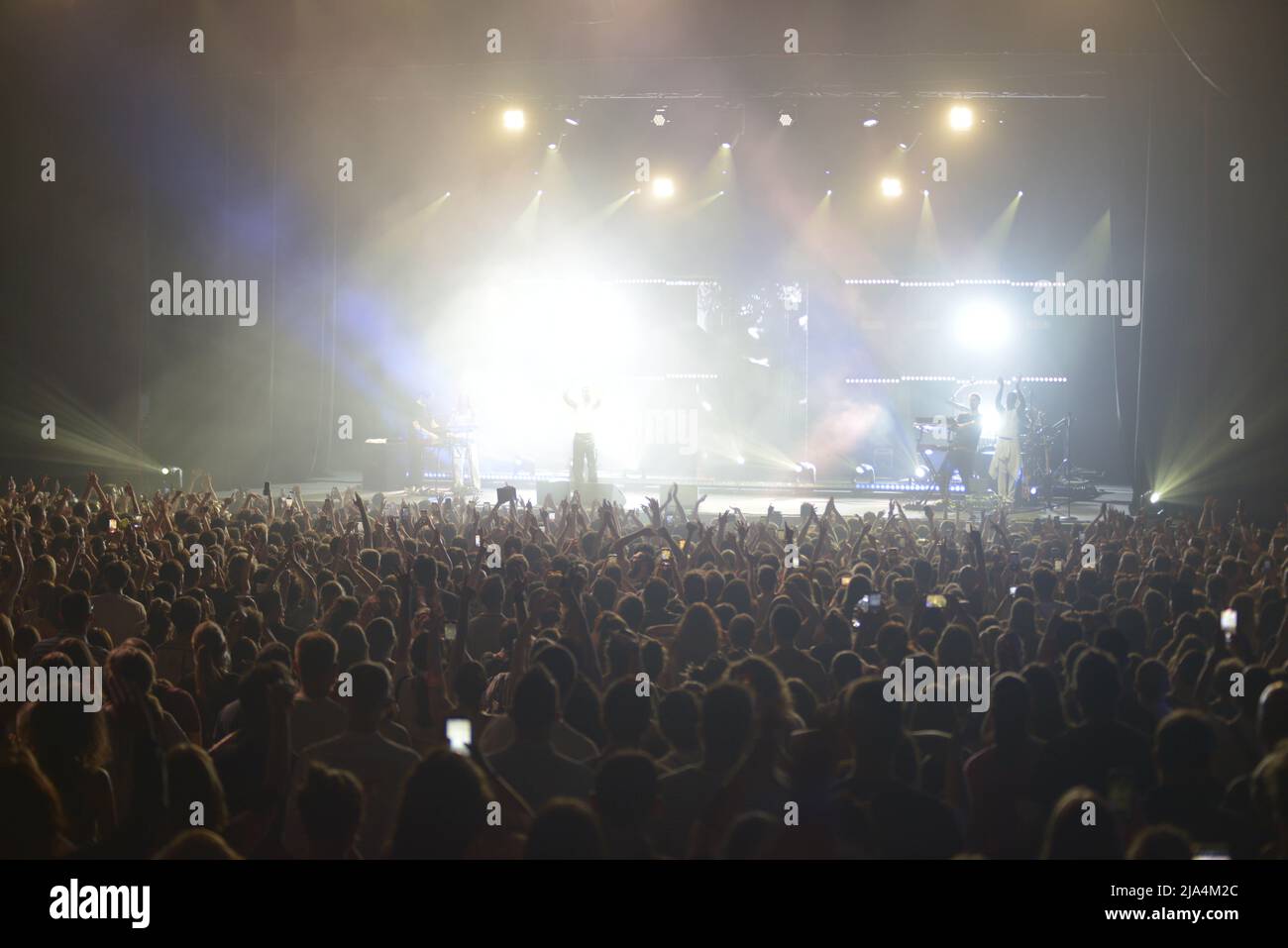 25 maggio 2022, Padova: Alessandro Mahmoud, noto professionalmente come Mahmood, è un cantautore italiano. Salì in rilievo dopo aver gareggiare nella sesta stagione della versione italiana del fattore X. Ha vinto due volte il Festival musicale di Sanremo, nel 2019 con la canzone 'soldi' e nel 2022 con Blanco con la canzone ''Brividi''. Le sue vittorie Sanremo gli hanno permesso di rappresentare l'Italia al Concorso Eurovisione Song in quei rispettivi anni, terminando al secondo posto nel 2019 e al sesto posto nel 2022 come partecipante.[1][2][3]..Mahmood ha pubblicato due album in studio, GioventÃ¹ br Foto Stock