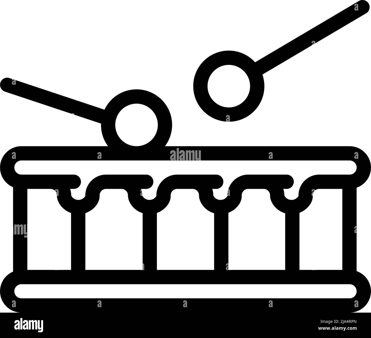 immagine vettoriale indipendente dell'icona della linea musicale Illustrazione Vettoriale