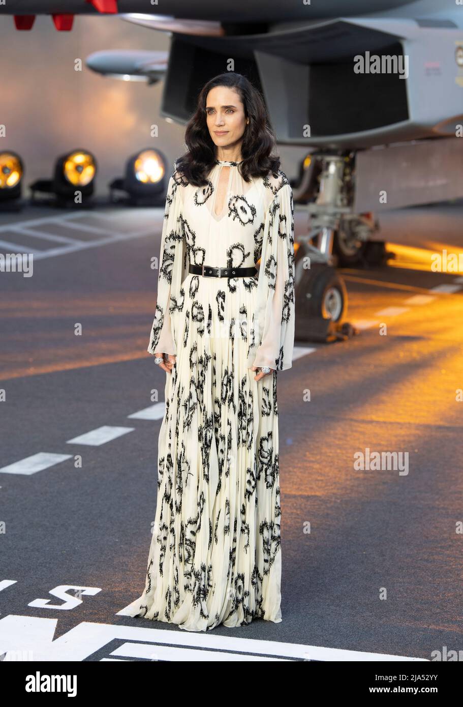 Jennifer Connelly partecipa alla "Top Gun: Maverick" Royal Film Performance a Leicester Square il 19 maggio 2022 a Londra, Inghilterra. Foto Stock