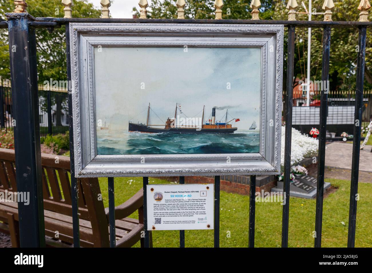 Navi da carico a Goole Docks Foto Stock