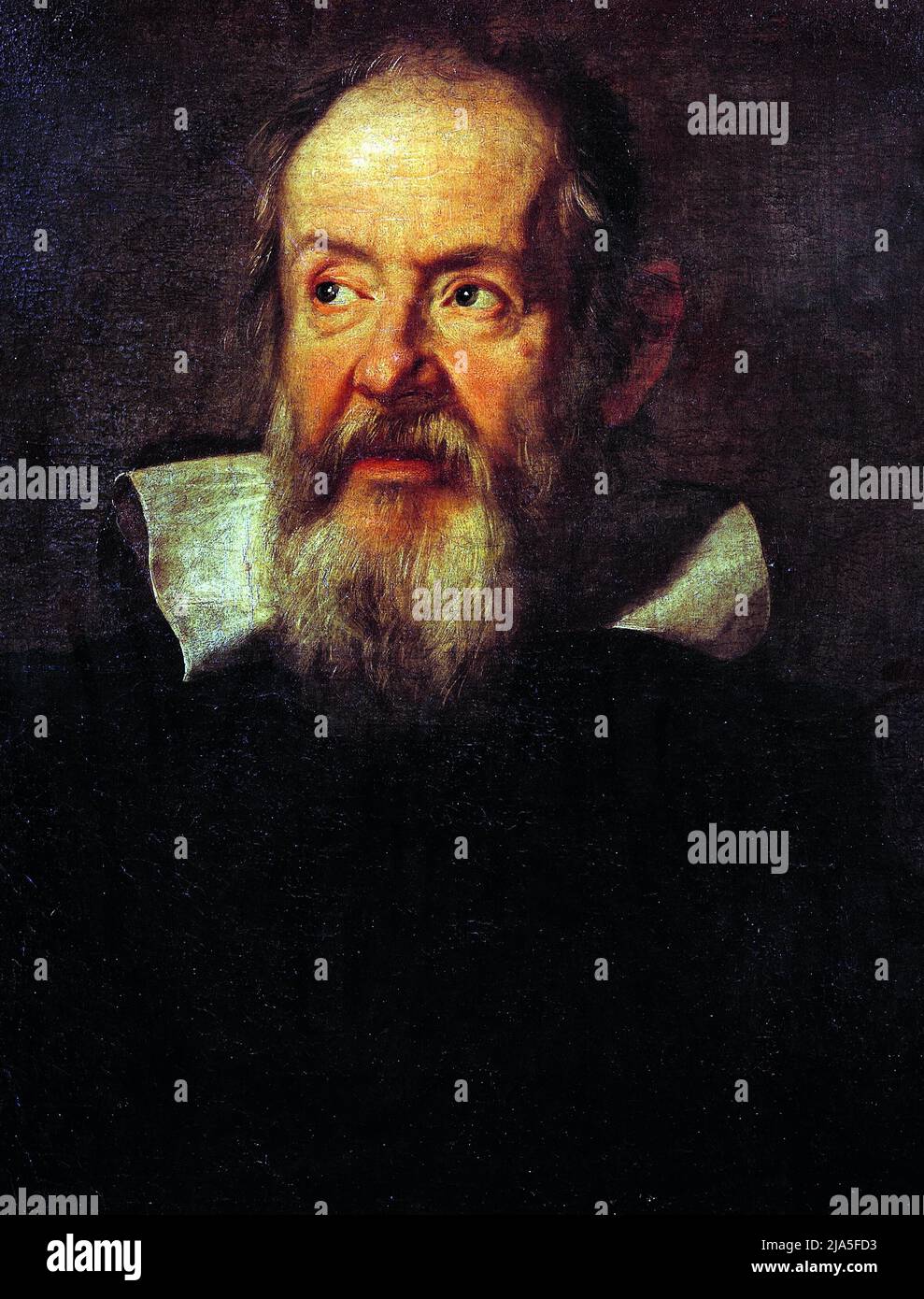 Titolo: Ritratto di Galileo Galilei Creatore: Justus Sustermans Data: C17th dimensioni: 66 x 56 cm Medio: Olio su tela luogo: Galleria degli Uffizi, Firenze Foto Stock