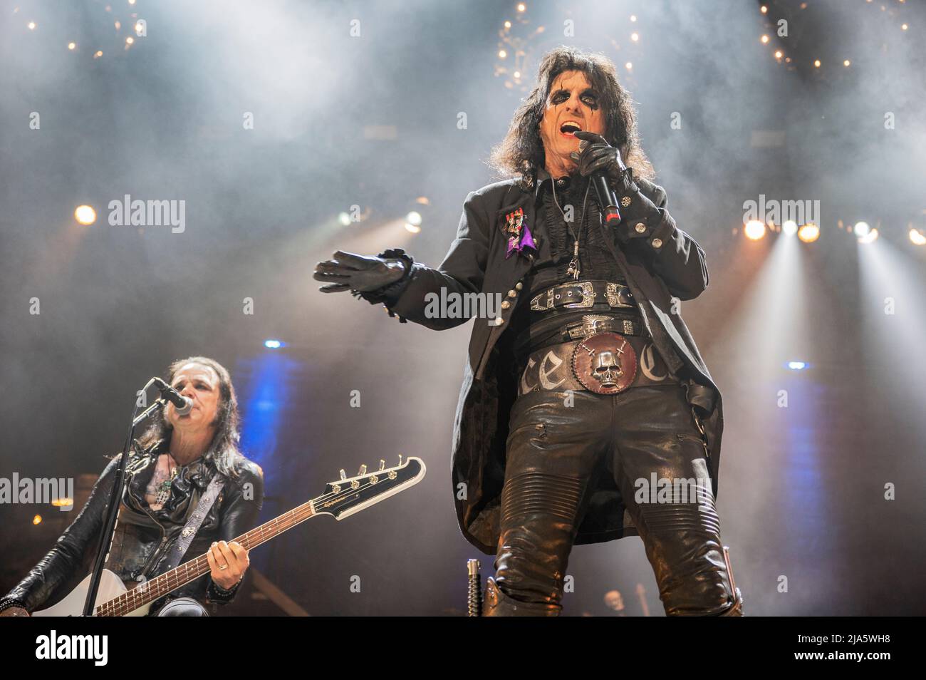 Manchester, Regno Unito. 27th maggio 2022. Alice Cooper suona alla AO Arena di Manchester. 2022-05-27. Credit: Gary Mather/Alamy Live News Foto Stock Manchester, Regno Unito. 27th maggio 2022. Alice Cooper suona alla AO Arena di Manchester. 2022-05-27. Credit: Gary Mather/Alamy Live News Foto Stock