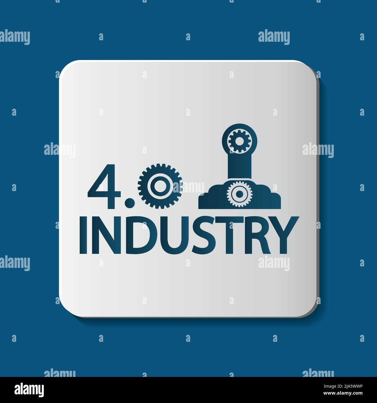 Icona Industry 4,0,Technology concept.Vector illustration Illustrazione Vettoriale
