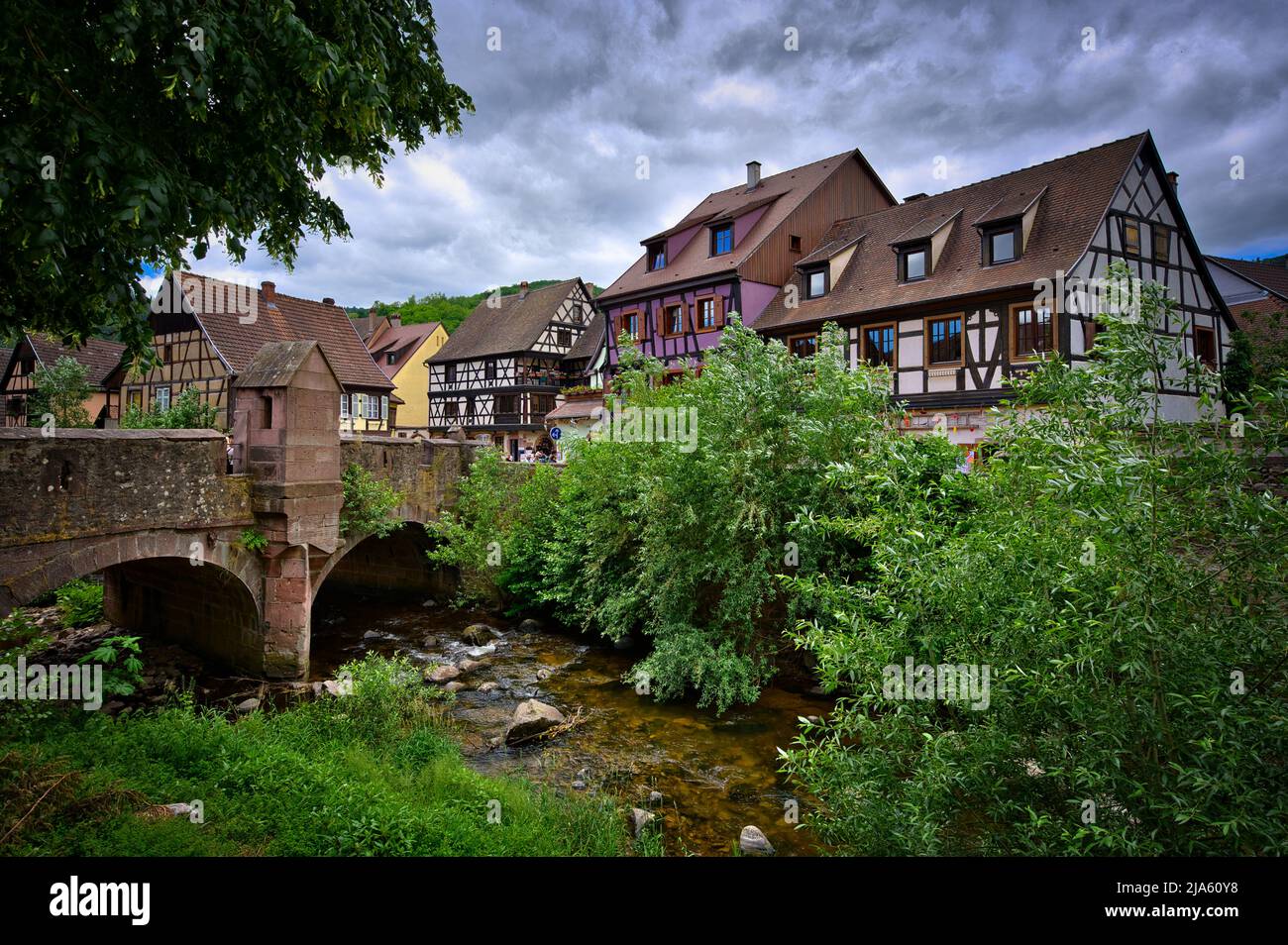 Kaysersberg - Alsazia Francia Foto Stock