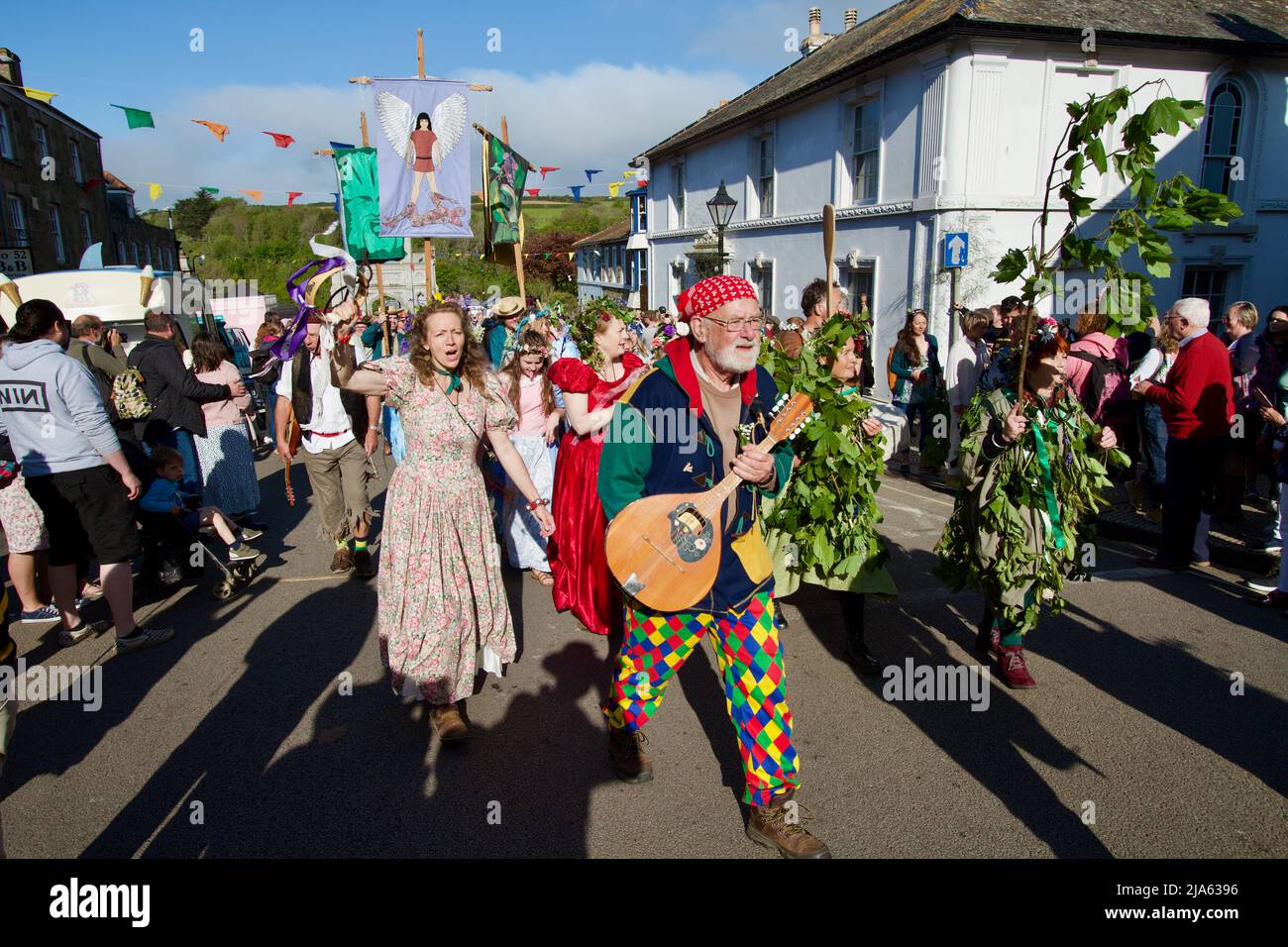 La danza Hal-an-Tow al Flora Day 2022 Foto Stock