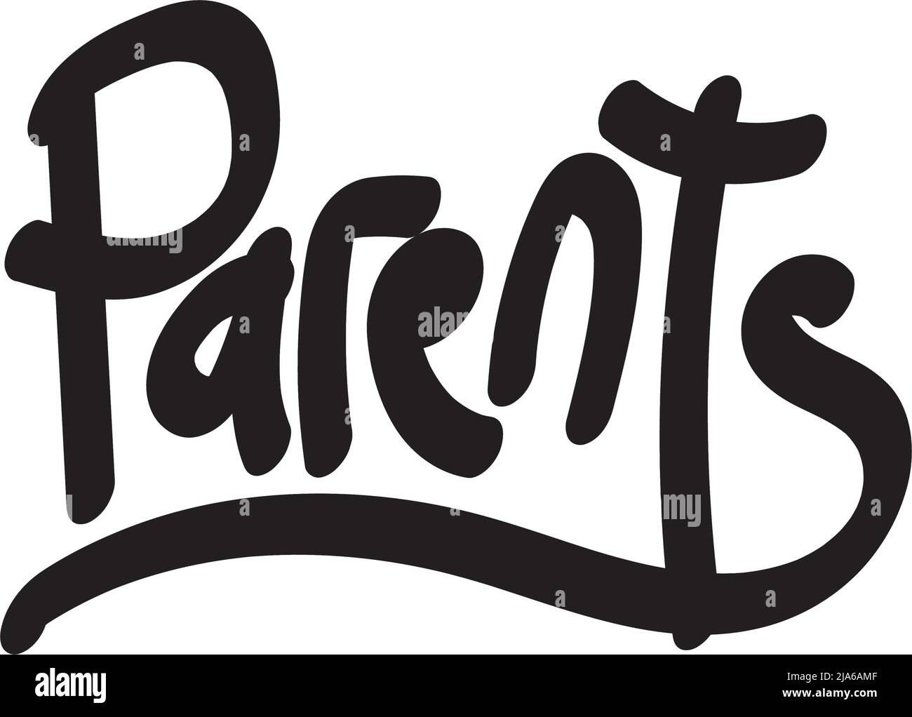 Tipografia e disegno di citazione per celebrare la giornata globale dei genitori. Apprezzate tutti i genitori in tutto il mondo Illustrazione Vettoriale