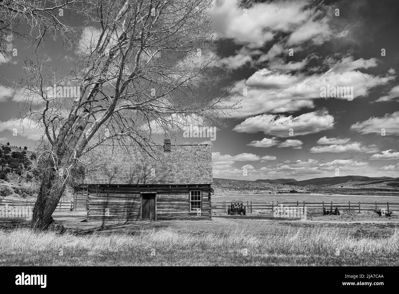 Casa d'infanzia di Butch Cassidy a Circleville, Utah Foto Stock