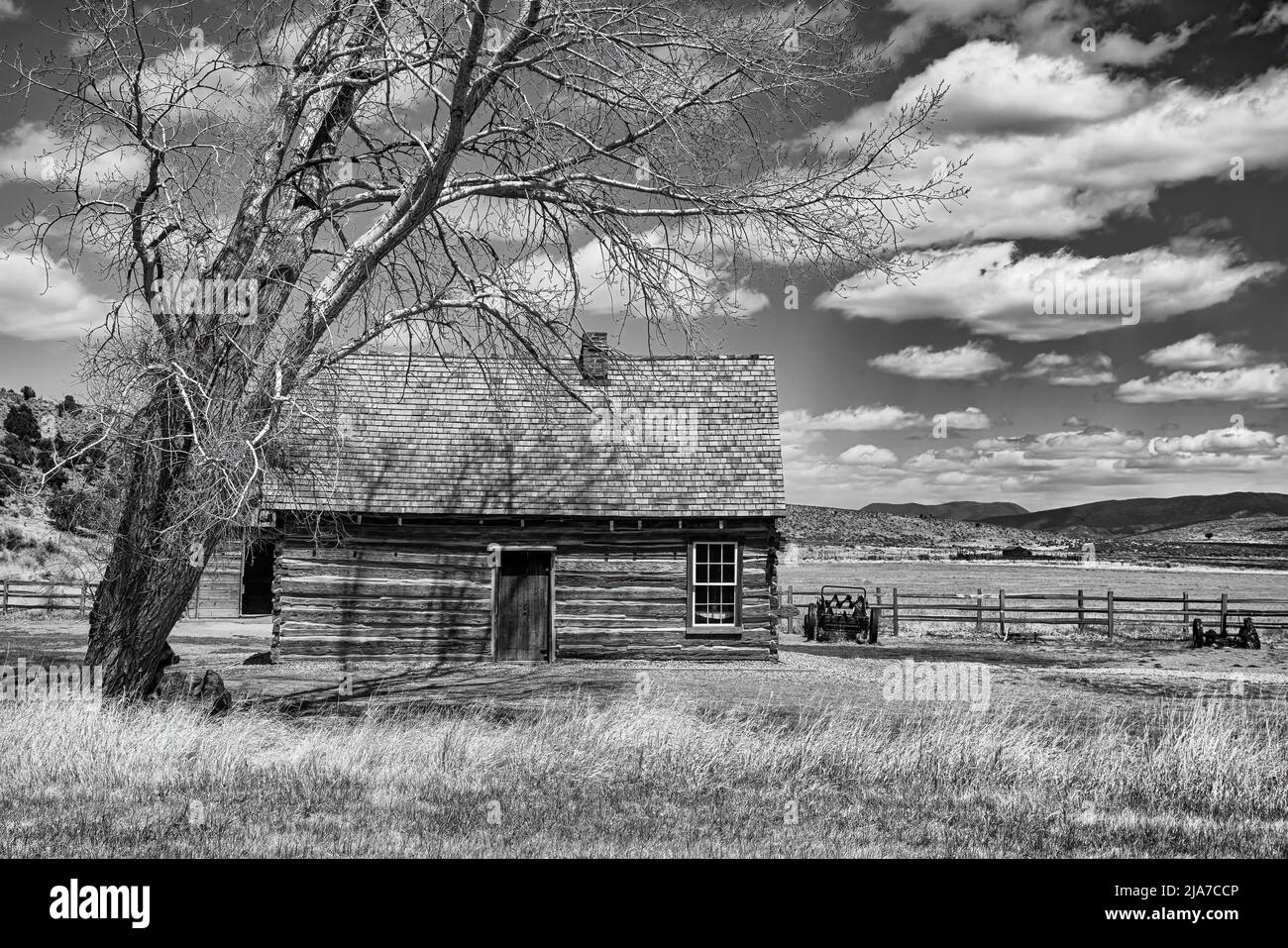 Casa d'infanzia di Butch Cassidy a Circleville, Utah Foto Stock