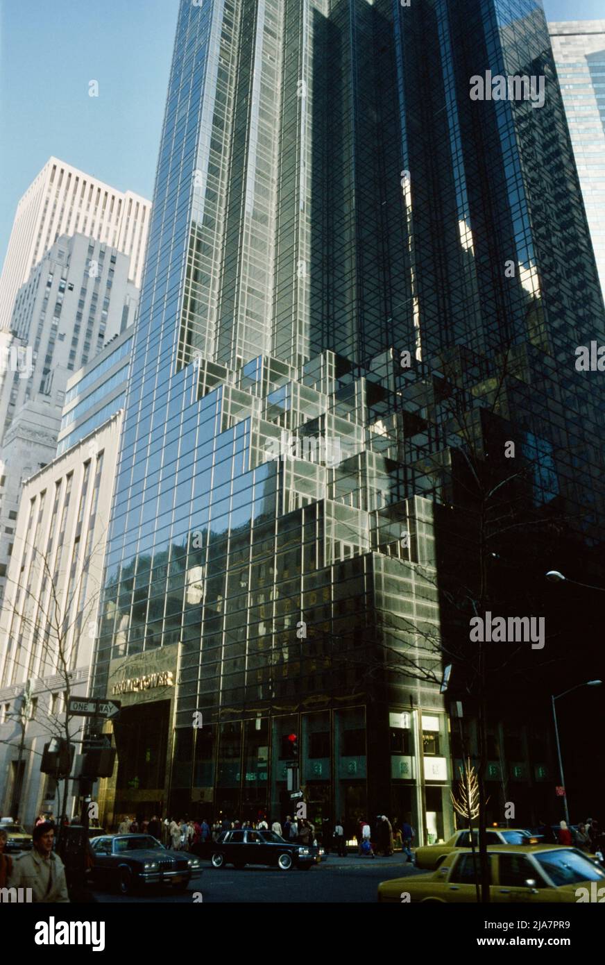 Trump Tower sulla Fifth avenue, New York City 1990 Foto Stock