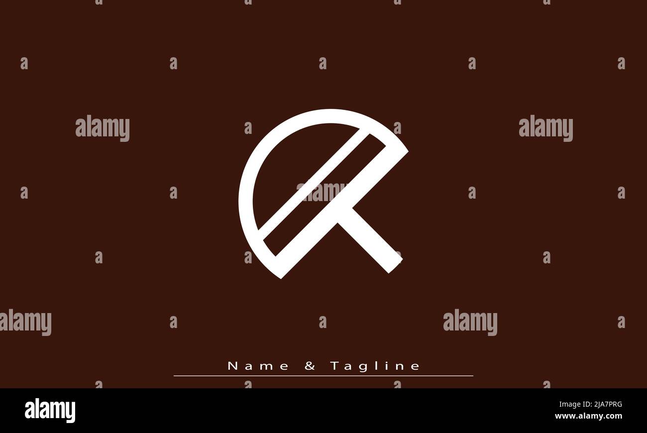 Lettere alfabetiche iniziali logo monogramma A, TA Illustrazione Vettoriale